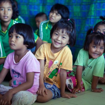 Children at a local orphanage